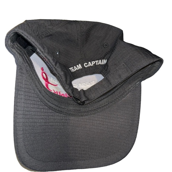 MORE THAN PINK Susan G Komen Breast Cancer pink walk team captain black cap hat - Picture 3 of 3